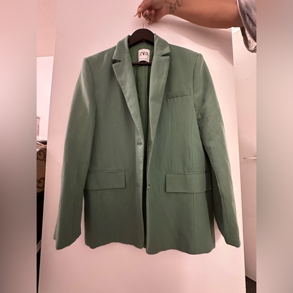 Zara green blazer - Picture 1 of 2